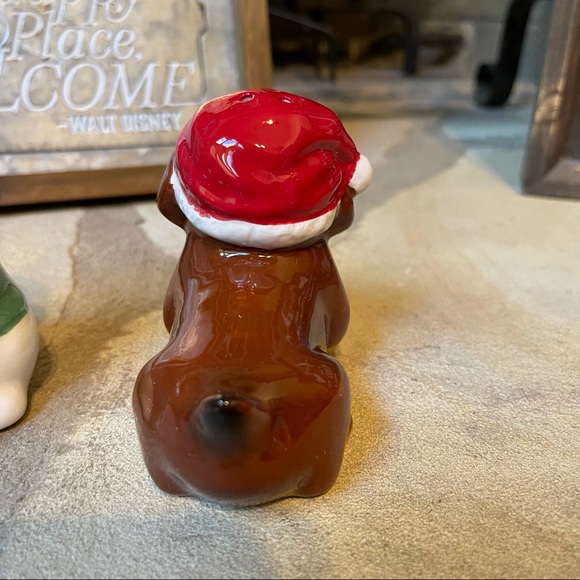 New Set of Christmas Schnauzer and Dachshund Dog Salt and Pepper Shakers - Picture 7 of 12